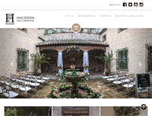 Tablet Screenshot of haciendadelcardenal.com